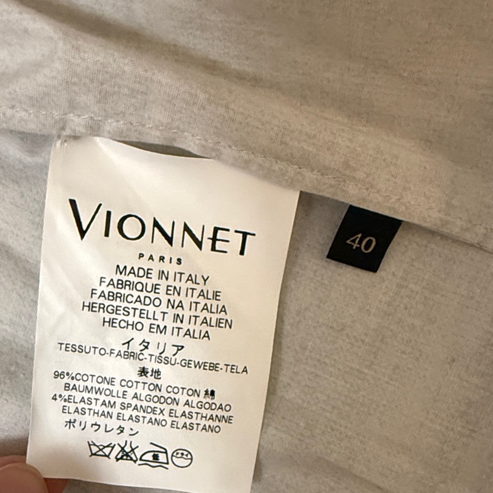 Vionnet Gold and Cream Collar Top - Picture 5 of 5